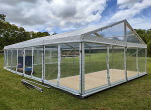 8 Metre Clear Roof Marquee & Walls