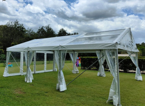 Clear Roof Marquee With Walls