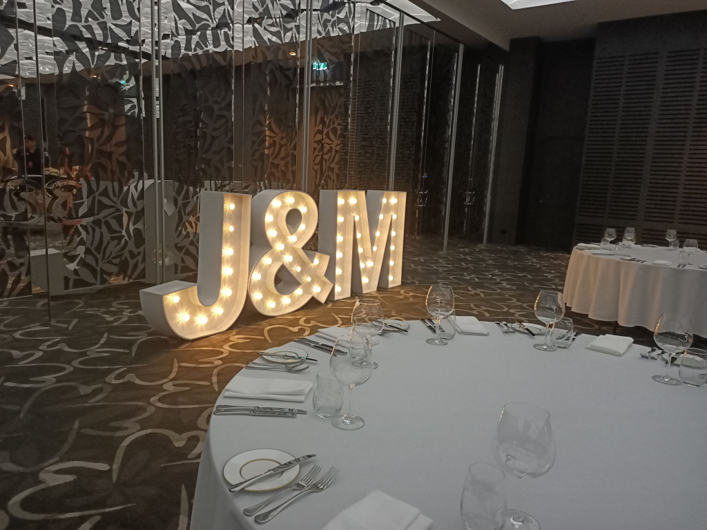 Light Up Letter Hire Marquee Hire Brisbane Wedding, Corporate